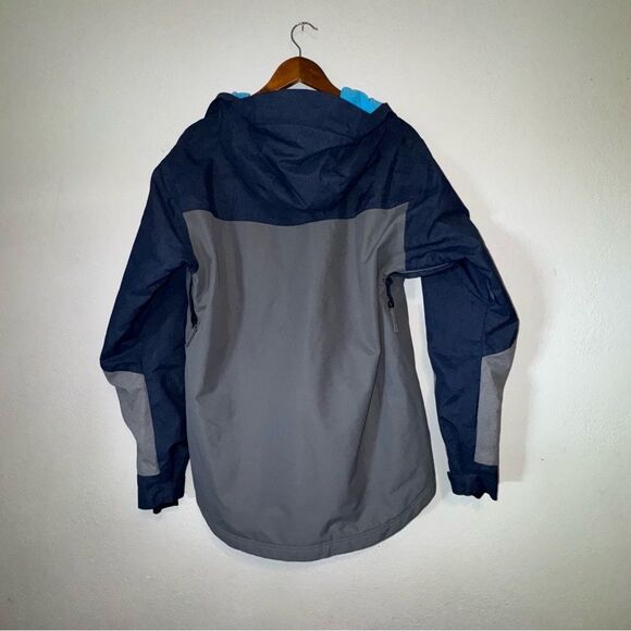 Men's O'Neill Navy Blue and Gray Block Ski Jacket - Picture 10 of 11